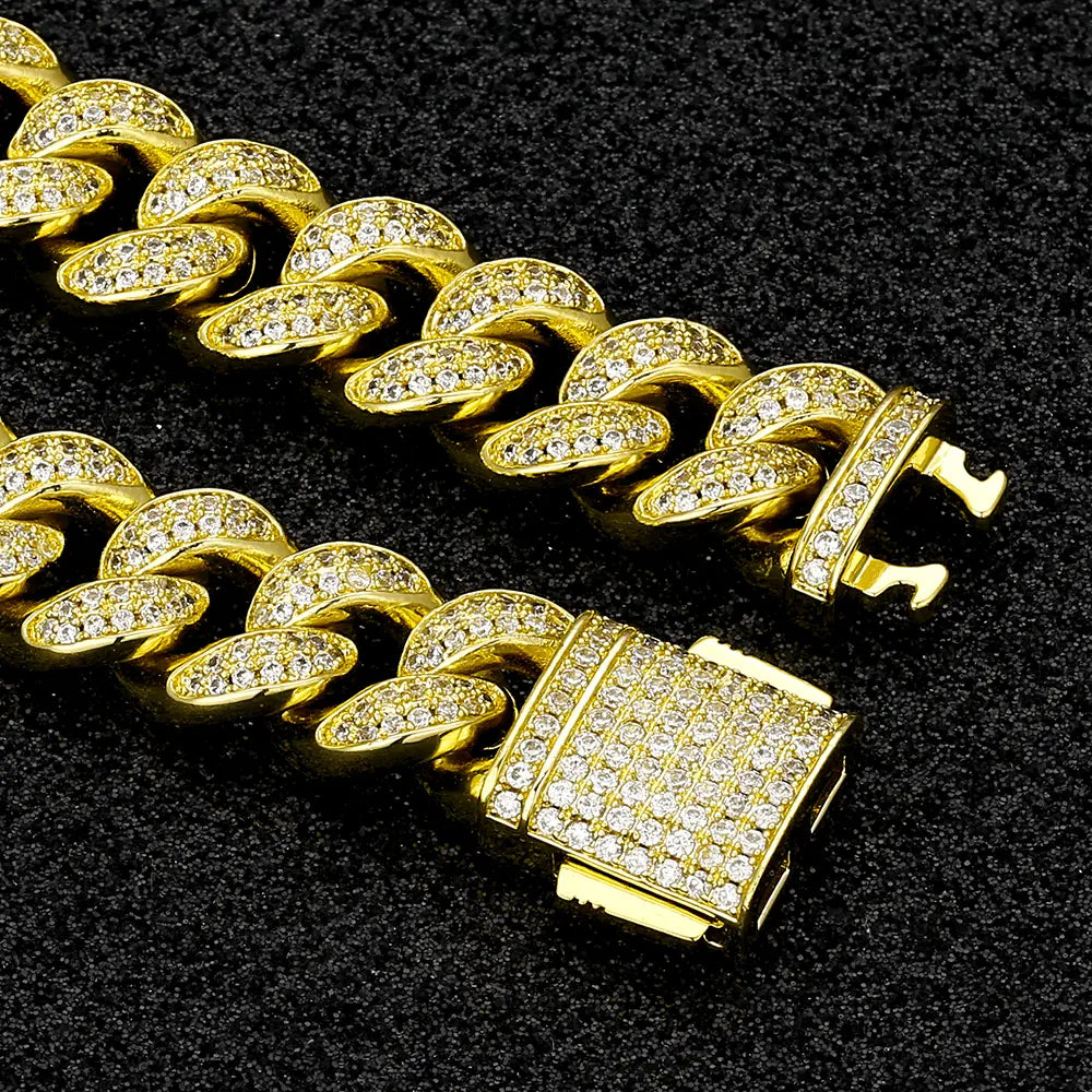 FROSTED CUBAN LINK NECKLACE
