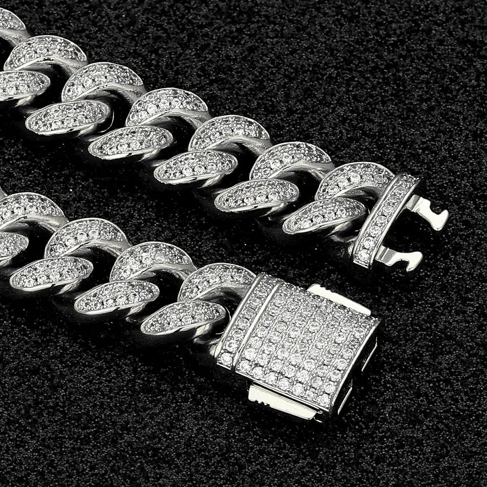 FROSTED CUBAN LINK NECKLACE