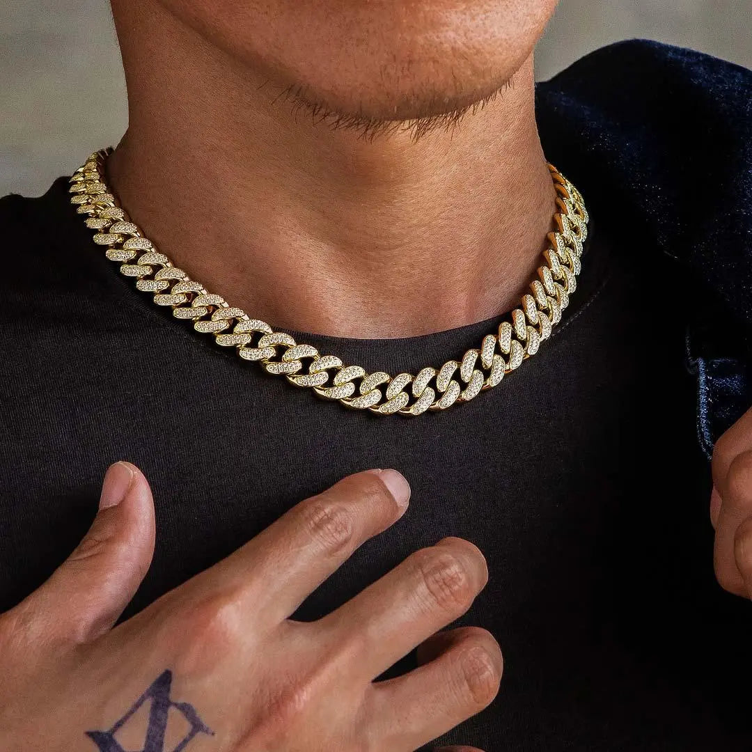 FROSTED CUBAN LINK NECKLACE