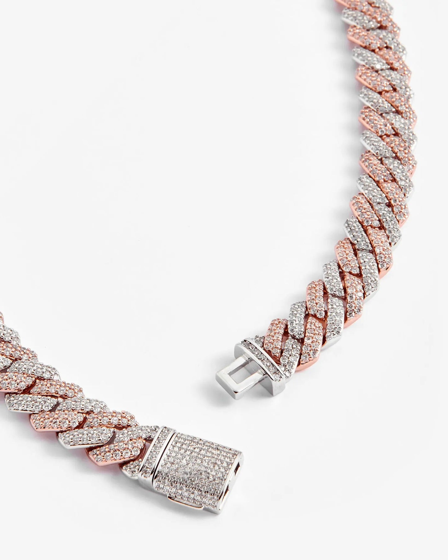 FROST POLISHED PRONG LINK CHAIN