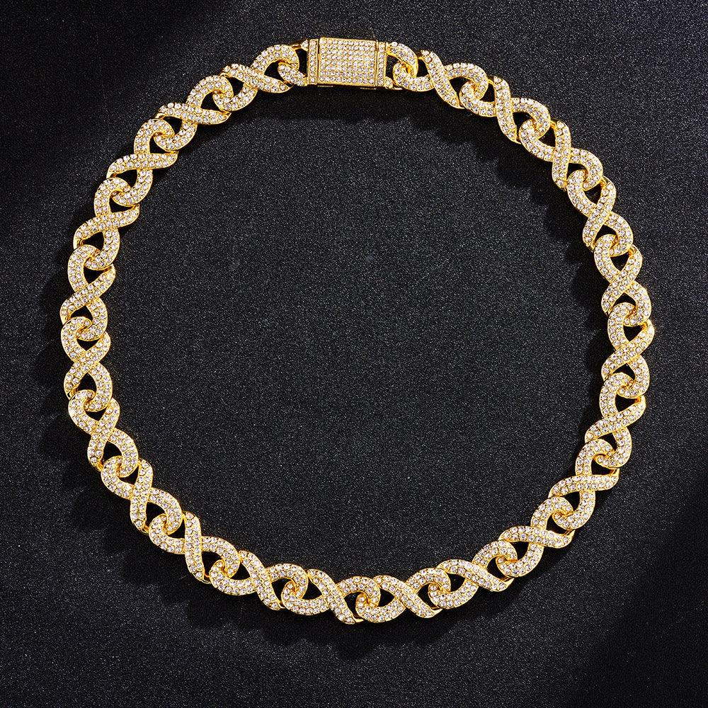 POLISHED OUT INFINITY CUBAN CHAIN