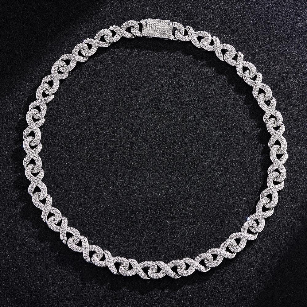 POLISHED OUT INFINITY CUBAN CHAIN