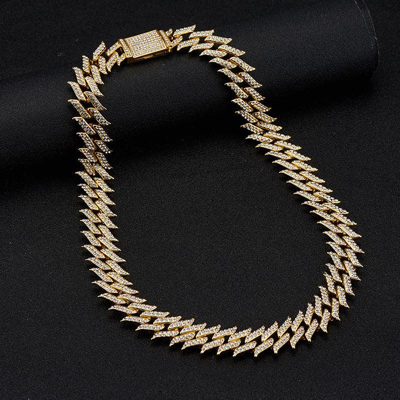 POLISHED OUT JAGGED CUBAN CHAIN