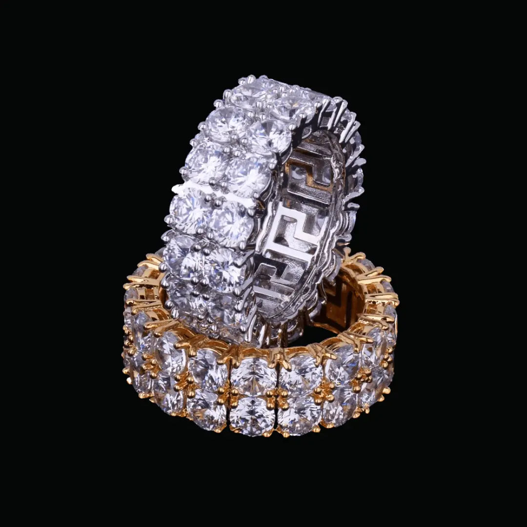 TWO ROW TENNIS ICED RING