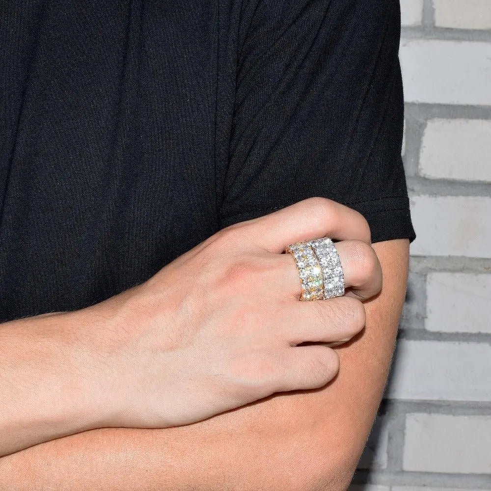 TWO ROW TENNIS ICED RING