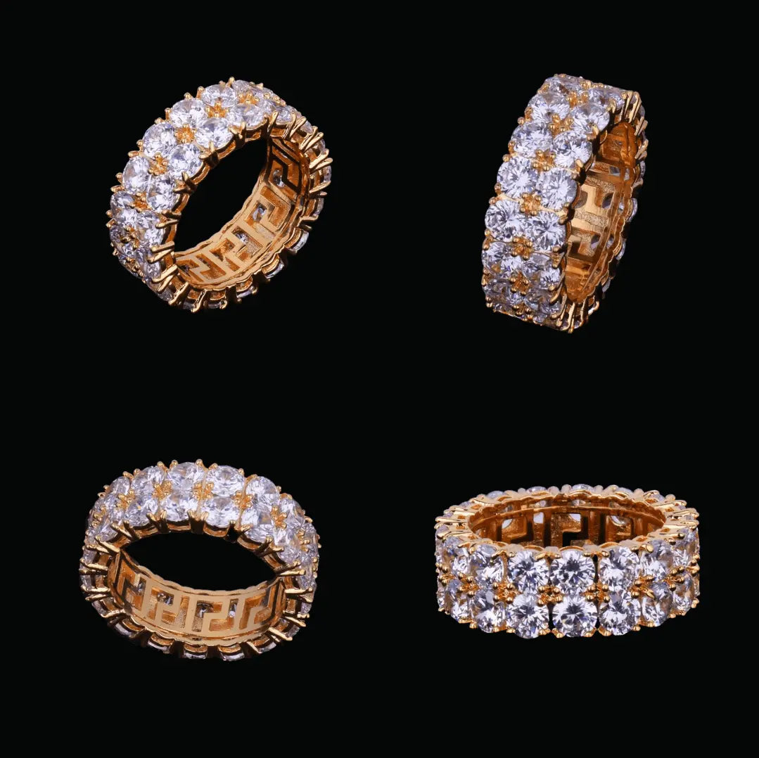 TWO ROW TENNIS ICED RING