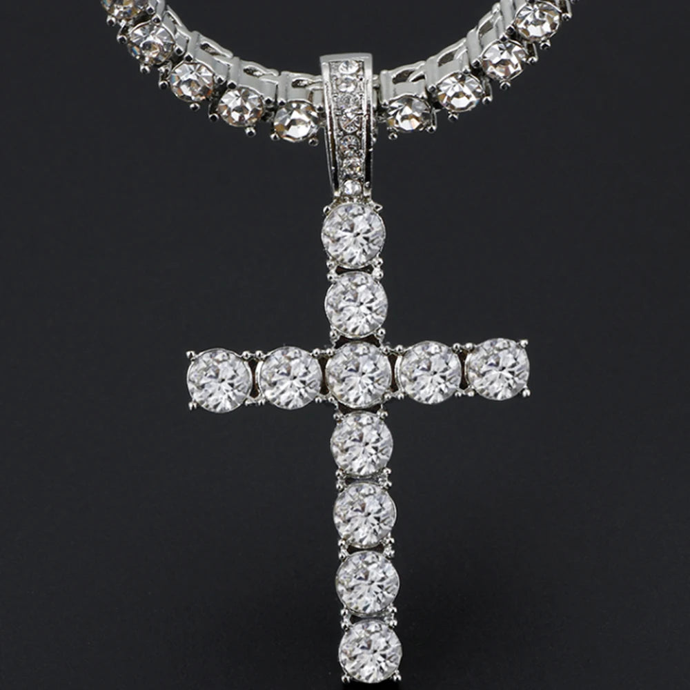 POLISHED CUBAN LINK CROSS
