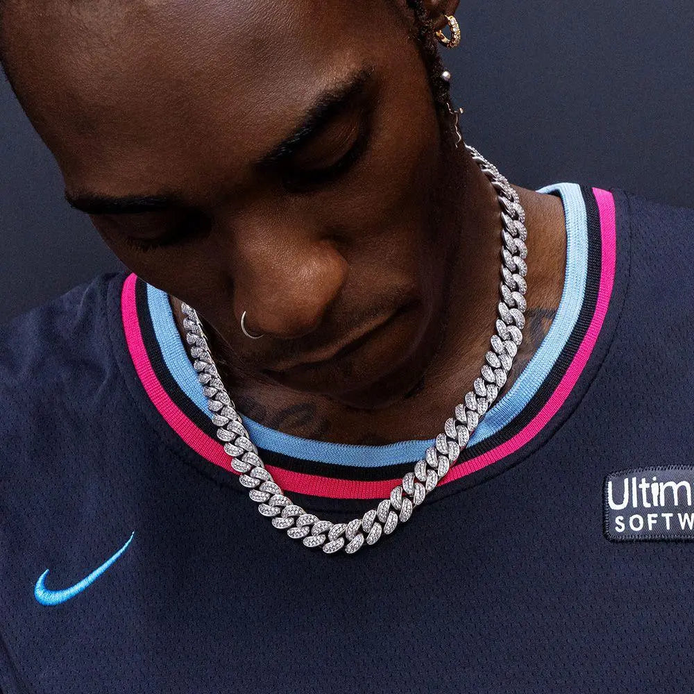 FROSTED CUBAN LINK NECKLACE