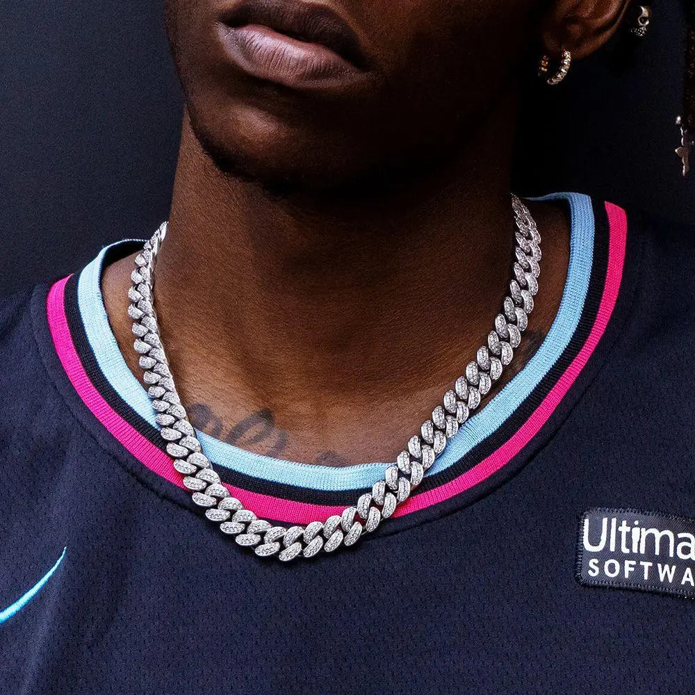 FROSTED CUBAN LINK NECKLACE
