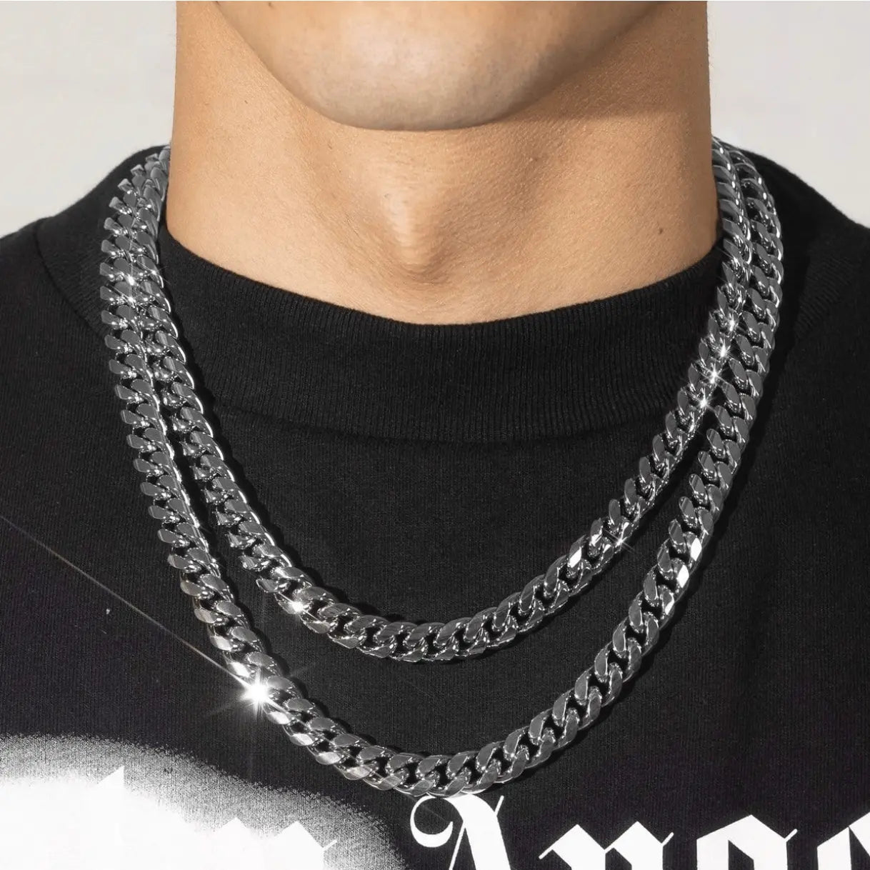 CUBAN CHAIN - WHITE GOLD