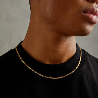 MICRO CUBAN CHAIN - Gold