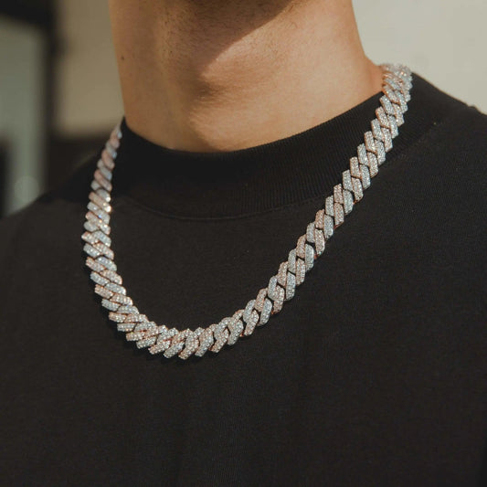 FROST POLISHED PRONG LINK CHAIN