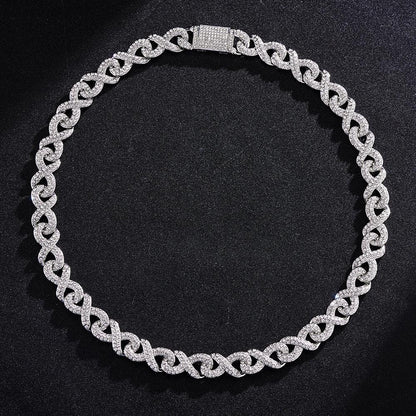 POLISHED OUT INFINITY CUBAN CHAIN