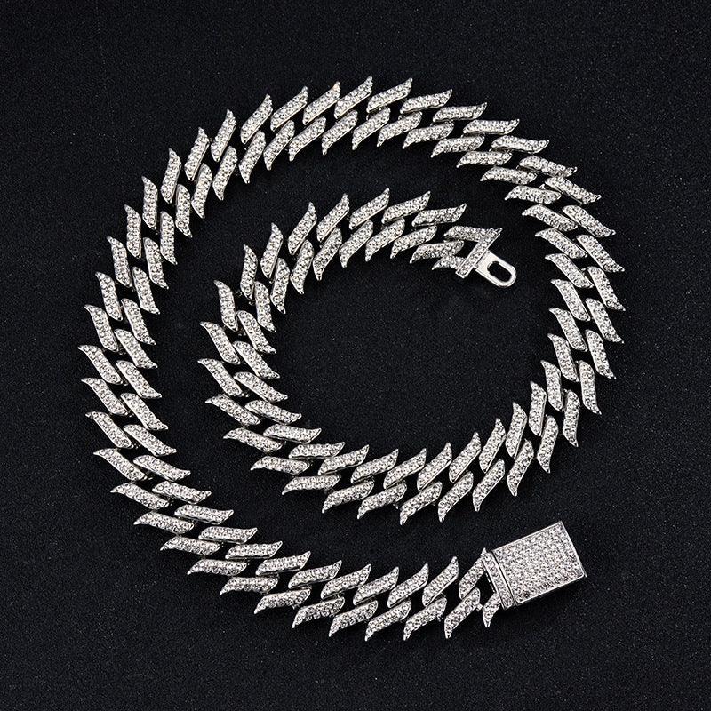 POLISHED OUT JAGGED CUBAN CHAIN