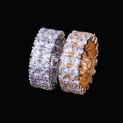TWO ROW TENNIS ICED RING