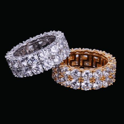 TWO ROW TENNIS ICED RING