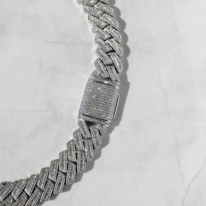 CRYSTAL BAGUETTE CUBAN CHAIN