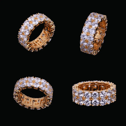 TWO ROW TENNIS ICED RING