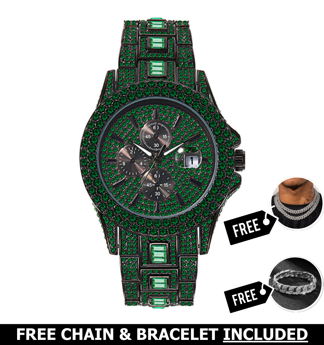 Kraken Iced Out Watch