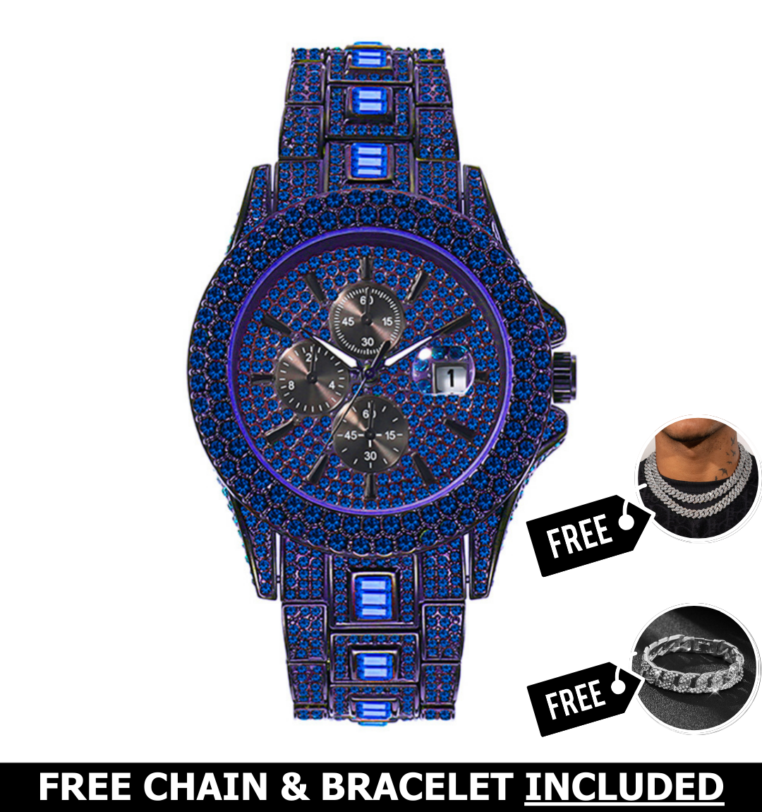 Kraken Iced Out Watch