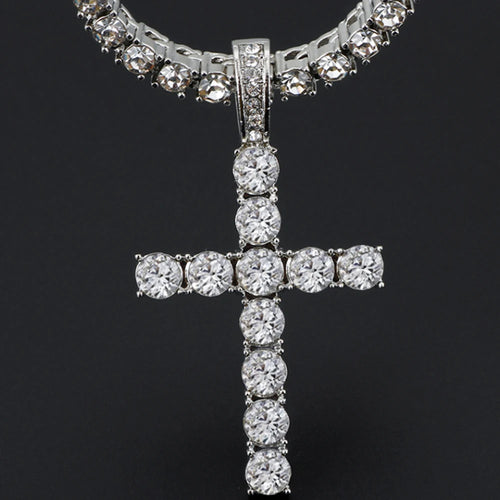 POLISHED CUBAN LINK CROSS