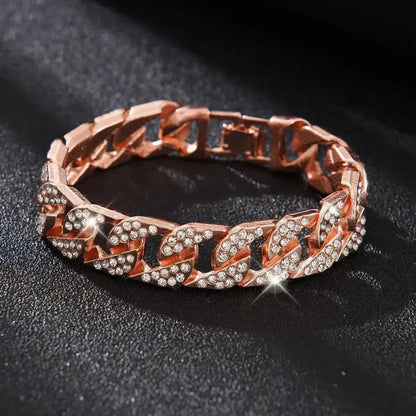 POLISHED OUT CUBAN LINK BRACELET