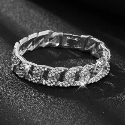 POLISHED OUT CUBAN LINK BRACELET