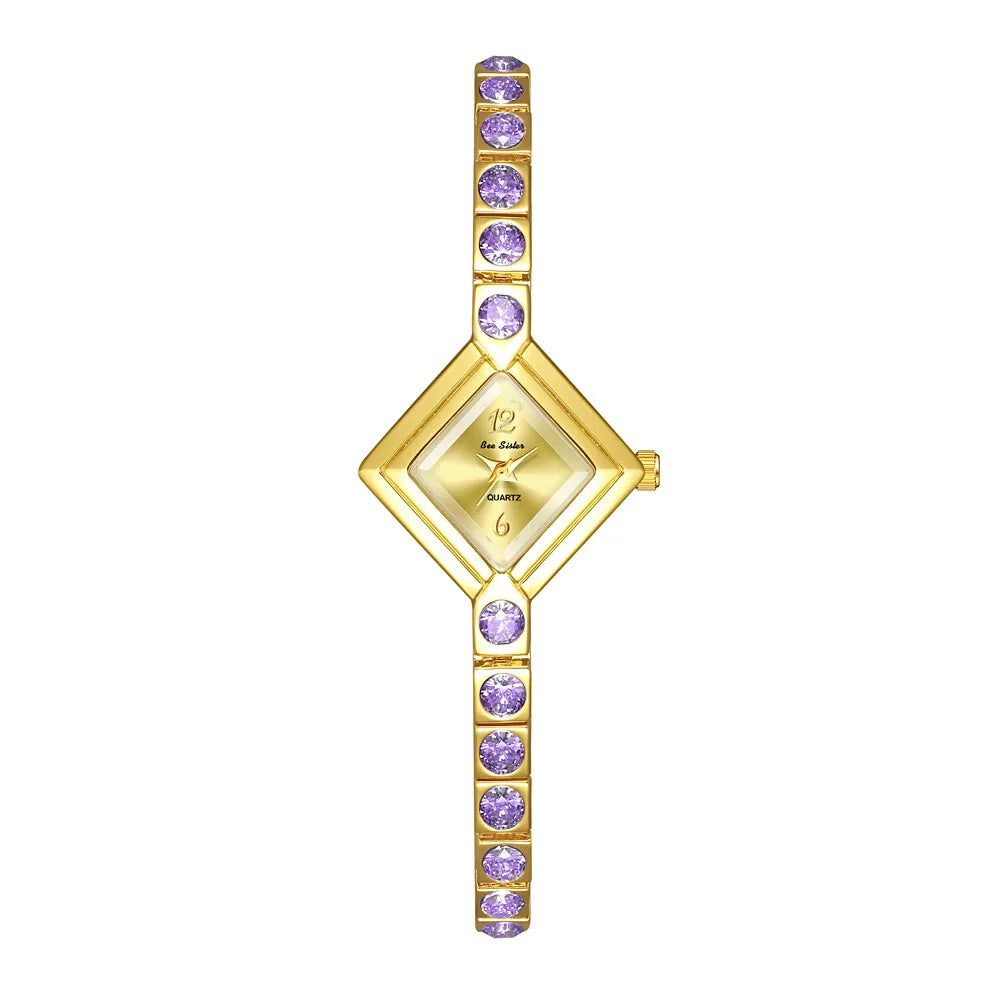 GLAMOROUS GOLD BRACELET WATCH