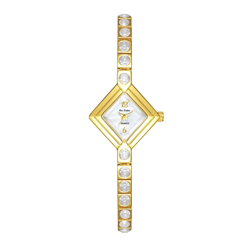 GLAMOROUS GOLD BRACELET WATCH