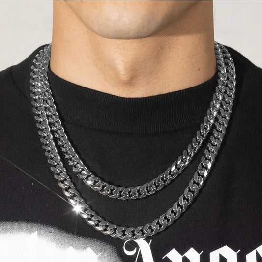 CUBAN CHAIN - WHITE GOLD