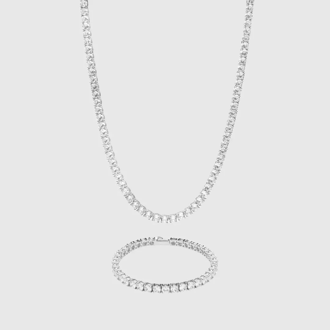 LUXE TENNIS CHAIN + BRACELET