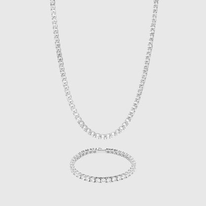 LUXE TENNIS CHAIN + BRACELET