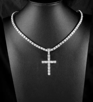 FAITH & FROST CUBAN CROSS 💎