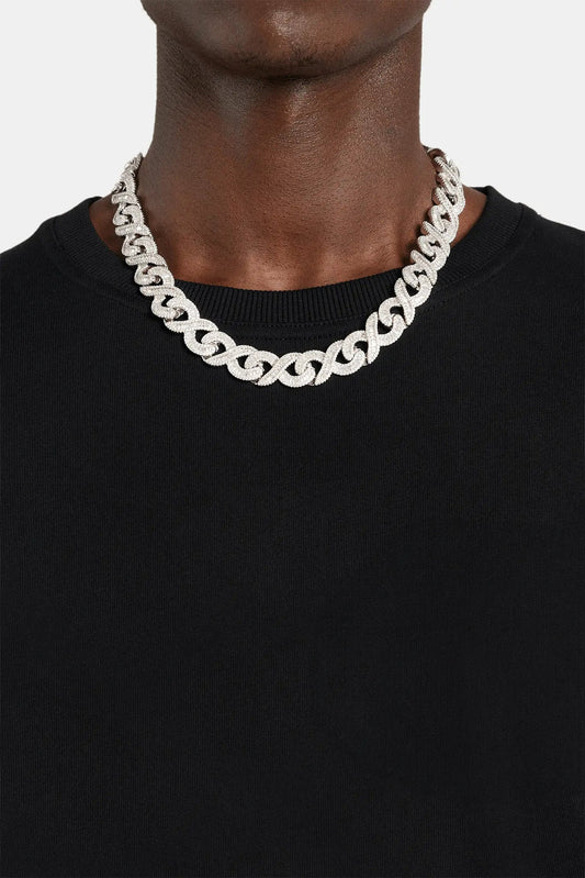 BAGUETTE INFINITY LINK CHAIN